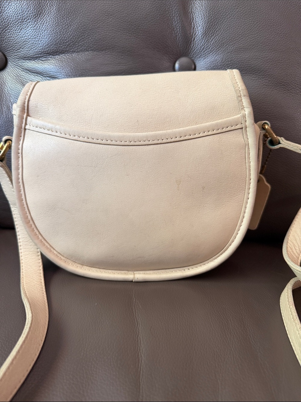 Vintage Coach Watson Bag 9981 Bone Cream - Picture 3 of 15